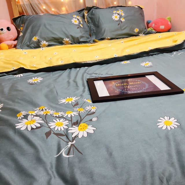 set chăn ga gối cúc họa mi ảnh thật Minhminh decor | BigBuy360 - bigbuy360.vn