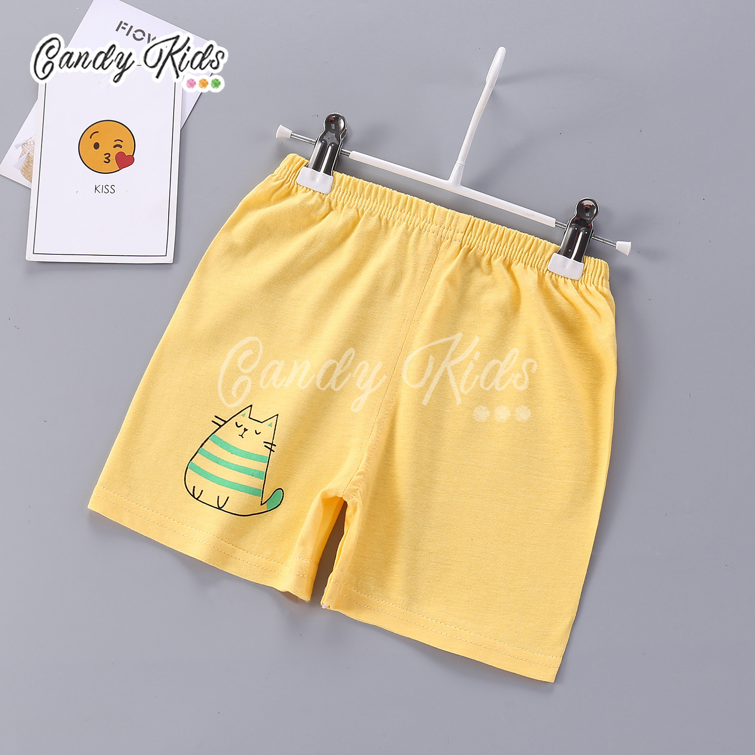 Quần Short Cotton In Họa Tiết Hoạt Hình Xinh Xắn Dành Cho Bé 1-7 Tuổi