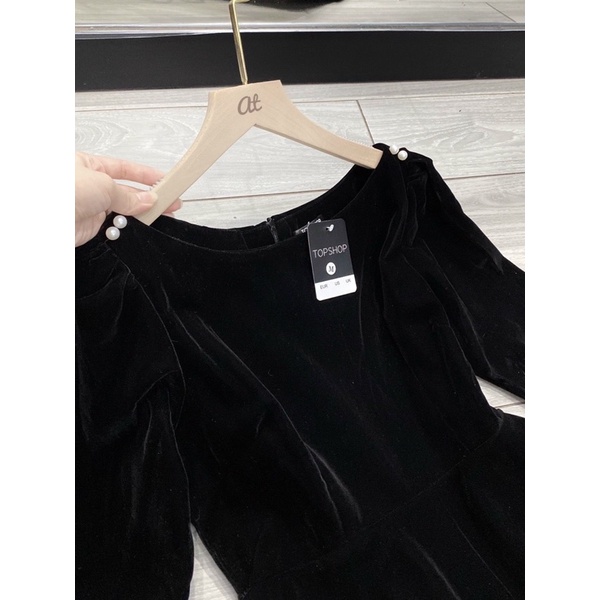 VÁY NHUNG XOÈ NGỌC VAI 2 MÀU SIÊU XINH