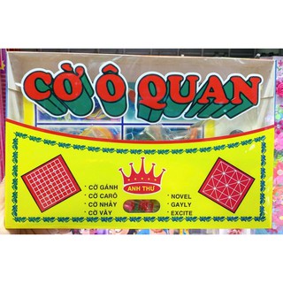 Hộp cờ ô quan 5 in 1  (Gồm cờ ô quan,cờ gánh,cờ carô,cờ nhảy,cờ vây)