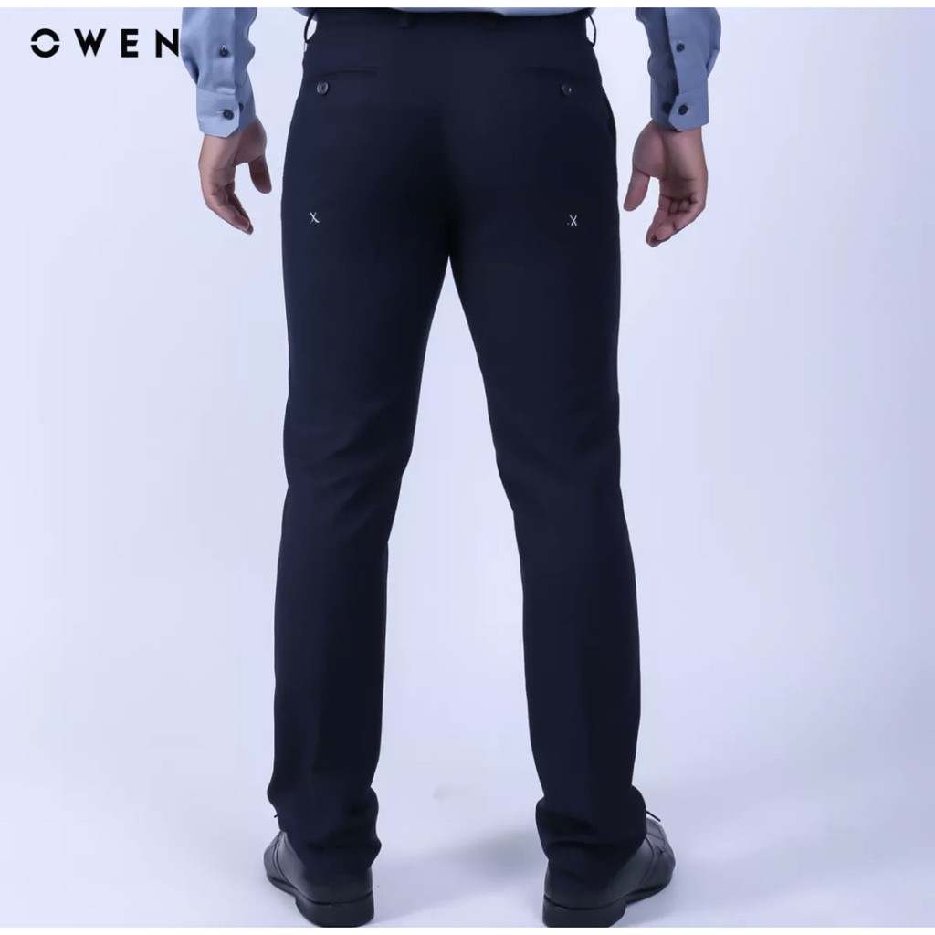 OWEN - Quần âu nam Owen SLIMFIT màu xanh tím than 91371