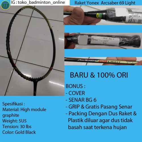 Vợt Cầu Lông Yonex ArcSaber 69 Light - Chính Hãng