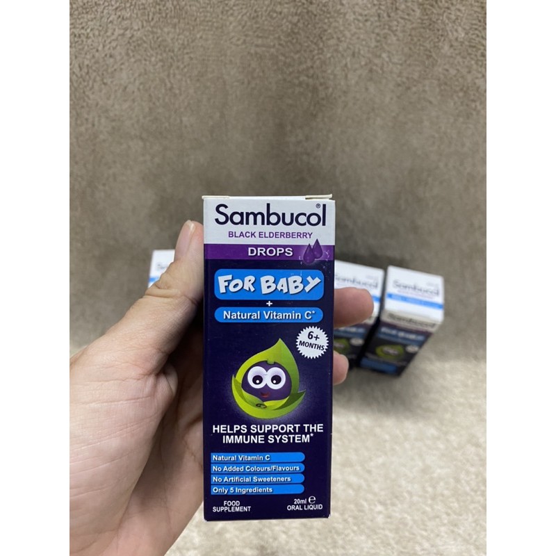 [SIÊU PHẨM HÀNG ÚC] Siro Sambucol Elderberry Drop 20ml.