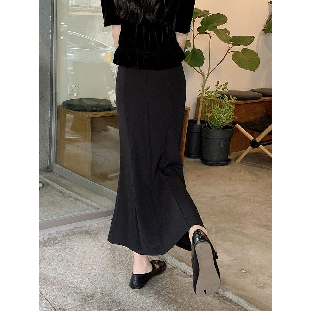 Chân Váy Đuôi Cá Lưng Cao Màu Đen Thời Trang Sành Điệu 61339