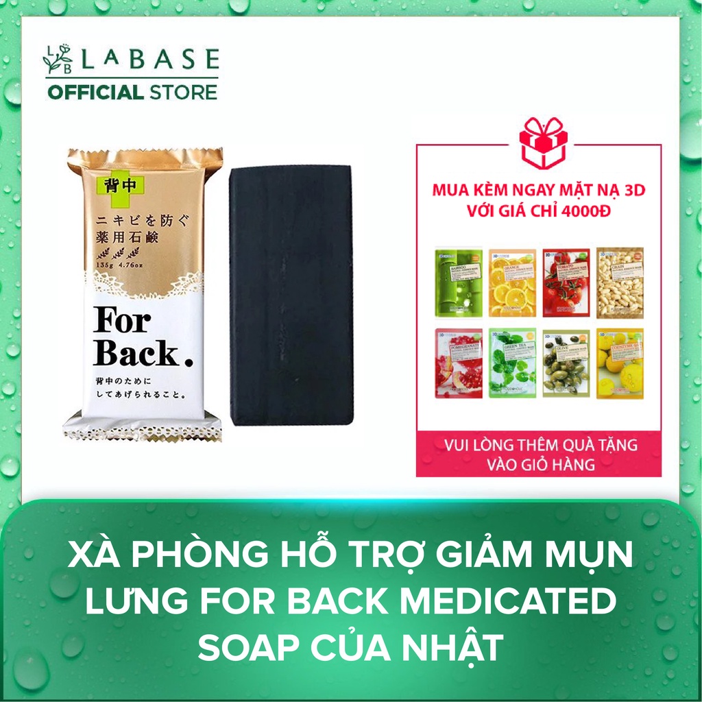 Xà phòng hỗ trợ giảm mụn lưng For back Medicated Soap của Nhật [Hàng nhập khẩu chính hãng]