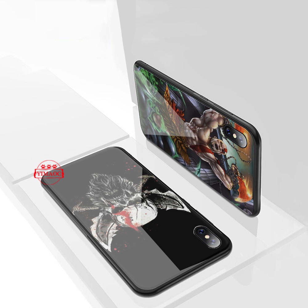 Ốp Điện Thoại Mặt Kính Hình Kratos God Of War 4 286b Cho Iphone 12 Mini 11 Pro Xr Xs Max