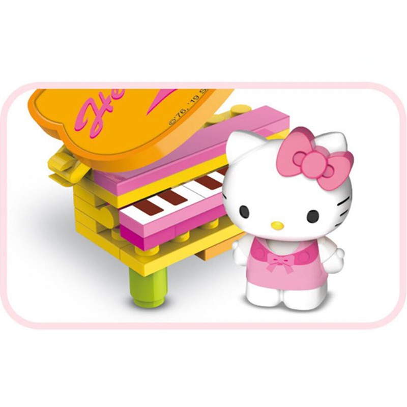 [Mã LIFETOYS1 giảm 30K đơn 99K] 1 mô hình đồ chơi lắp ráp hello kitty nhiều màu chất lượng