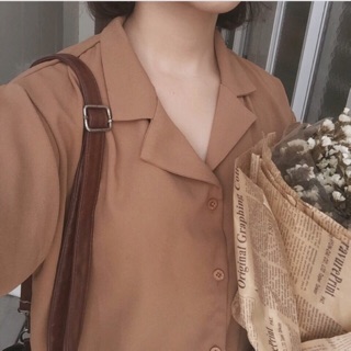 Sơ mi cổ pijama hottrend 2018
