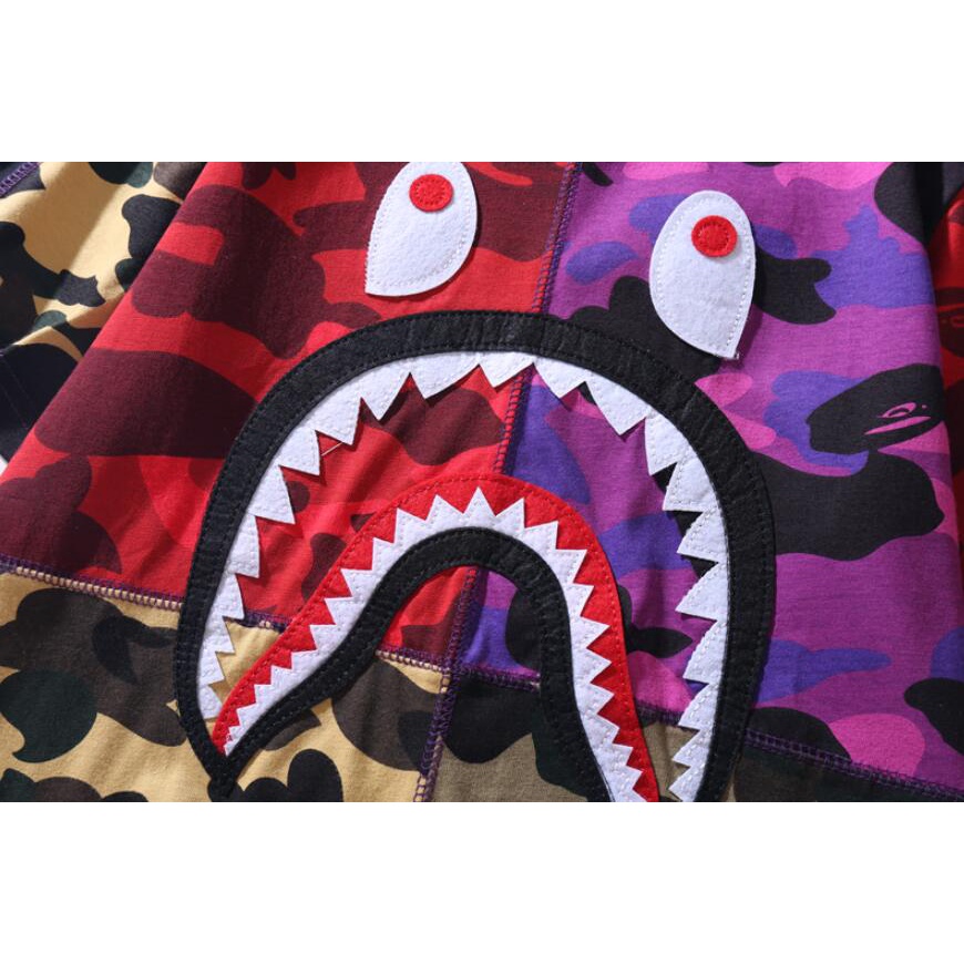 Bape Áo Thun cotton Tay Ngắn In Họa Tiết Thời Trang Cho Nam Nữ