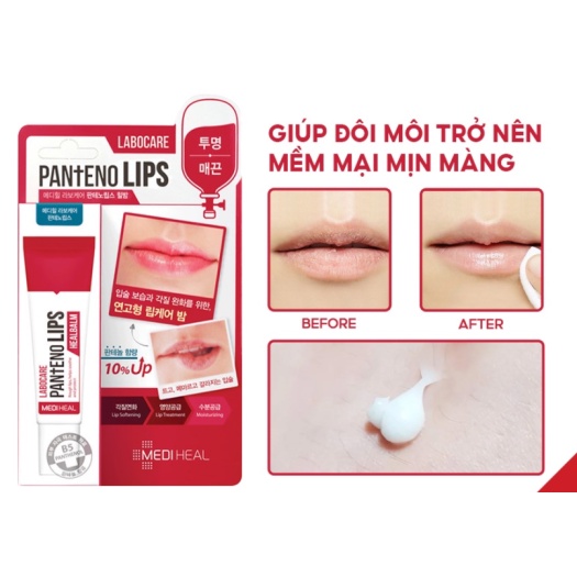 Son dưỡng môi ban đêm MEDIHEAL Labocare Pantenolips Healbalm 10m