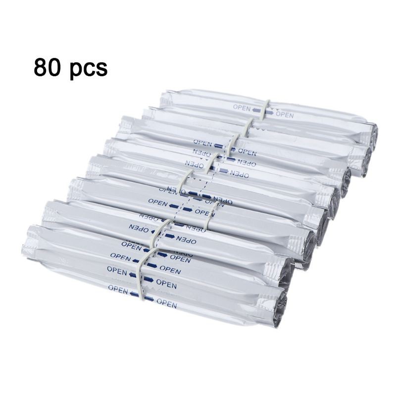 lucky* 80Pcs/Box Wet Alcohol Cotton Swabs Double Head Cleaning Stick For IQOS 2.4 PLUS For IQOS 3.0 LIL/LTN/HEETS/GLO Heater