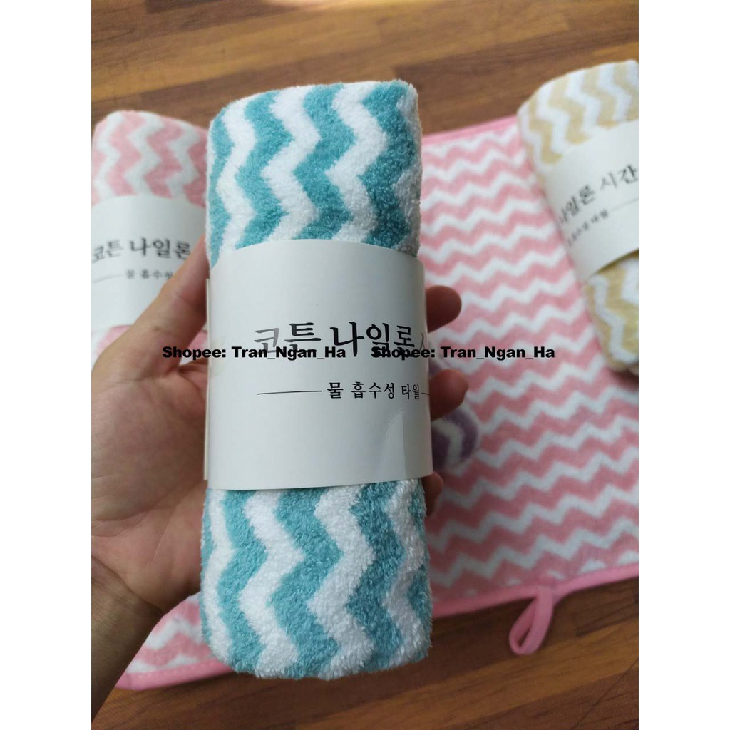 Khăn mặt Hàn Quốc cotton - Khăn Lông cừu siêu thấm nước [ Shop Chuyên Sỉ ]