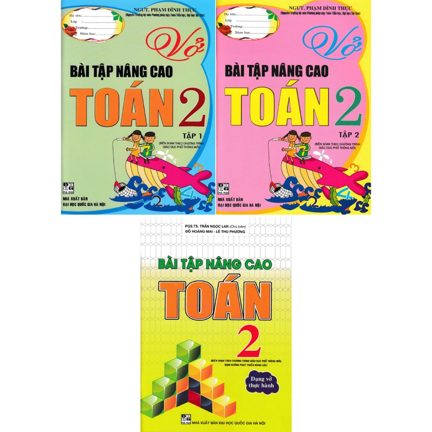 Combo Sách Bài Tập Nâng Cao Toán Lớp 2 (Biên Soạn Theo Chương Trình GDPT Mới) (Bộ 3 Cuốn)