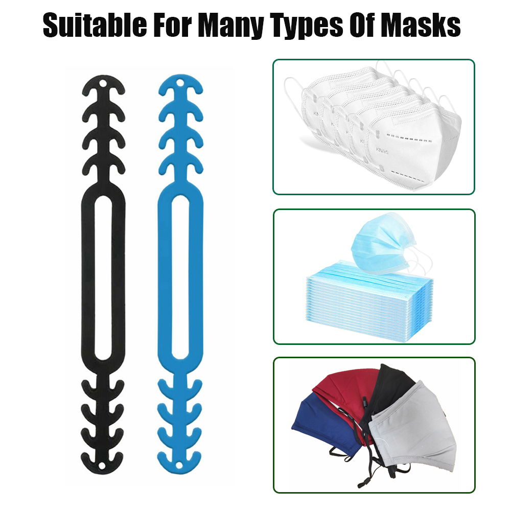 1/ 5/ 10 Móc silicon chống trượt giữ khẩu trang cho người trưởng thành/ trẻ em