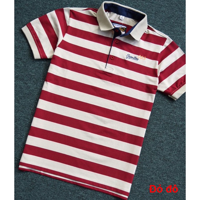 ÁO THUN NAM KẺ SỌC DRY CỔ BẺ | BigBuy360 - bigbuy360.vn