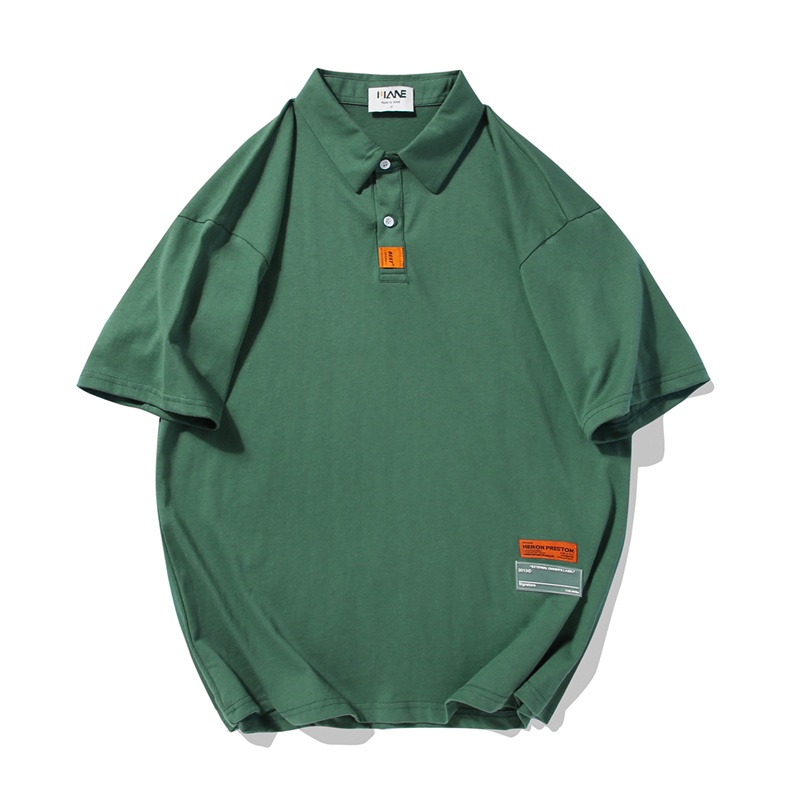 Áo Thun Polo Ngắn Tay Dáng Rộng Phong Cách Mới Đơn Giản Thời Trang Mùa Hè Cho Nam