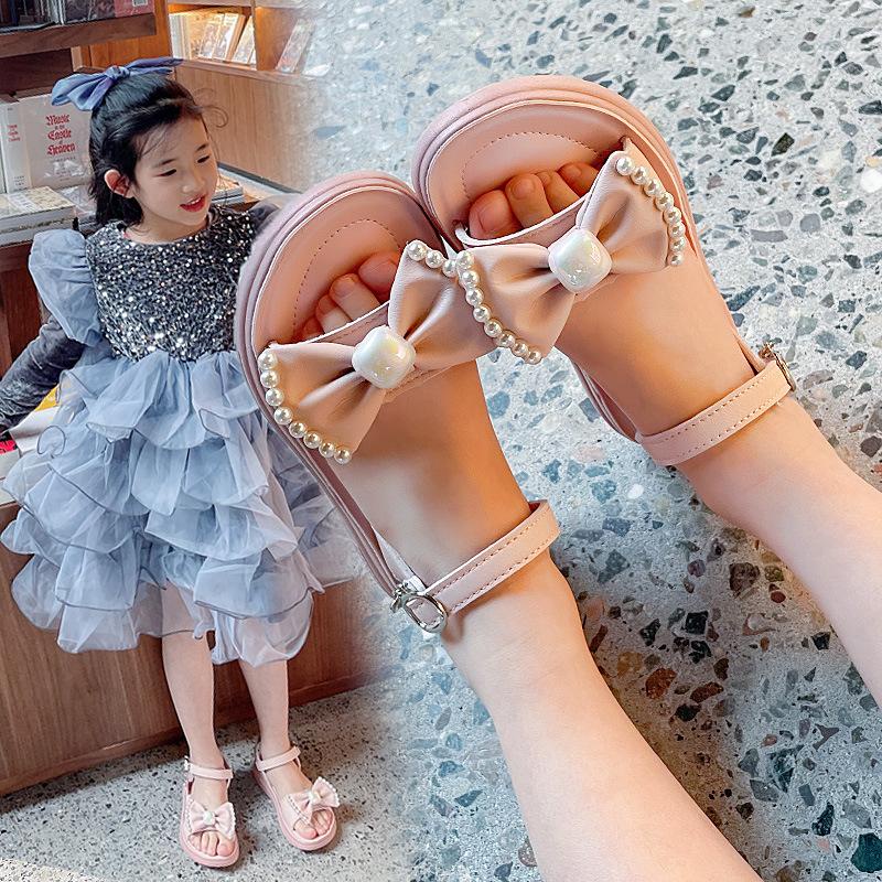 Giày Sandal Nơ Đính Hạt Cực Xịn Kèm Hộp Và Túi Xách