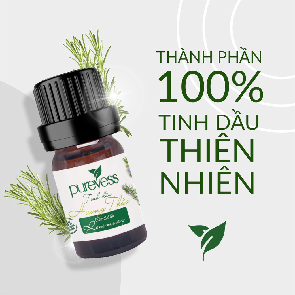 Tinh dầu Tràm Trà  giúp kháng khuẩn tự nhiên giúp giảm mụn và ngăn ngừa mụn PUREVESS 30ml