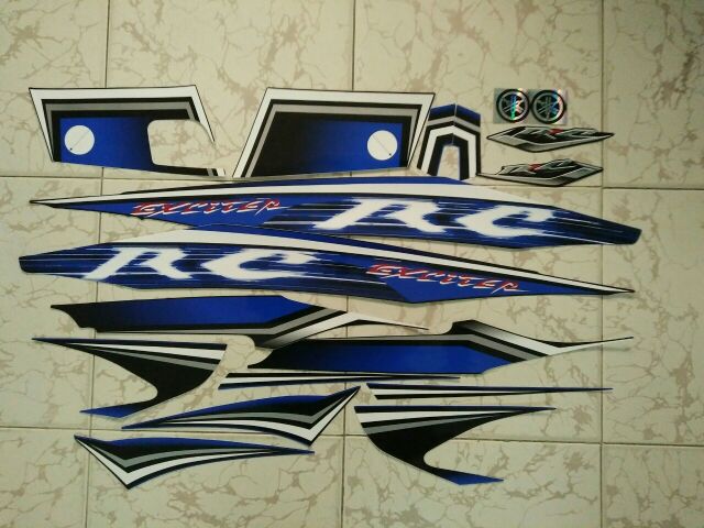 Bộ tem Exciter Rc 2010 màu xanh