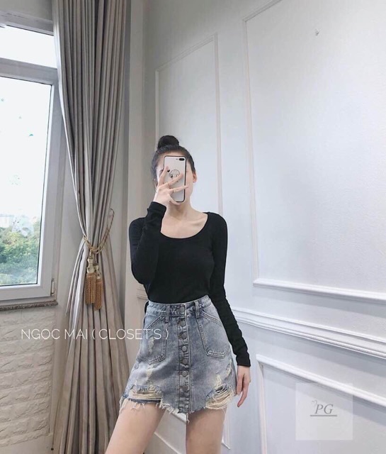Áo tăm cổ U basic mới về