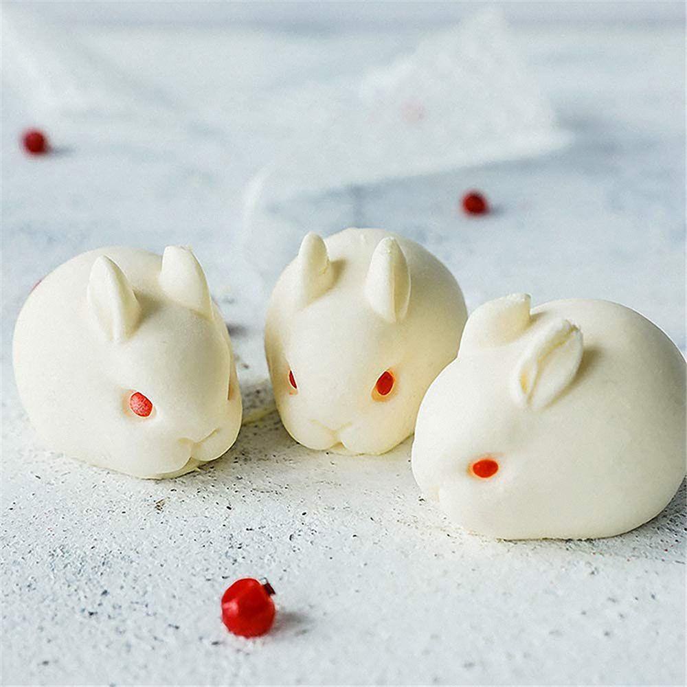 Khuôn Silicone Tạo Hình Làm Bánh Kẹo Hình Thỏ 3D DIY