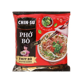[Lốc 5 gói] Phở bò nguyên miếng Chinsu gói 132g
