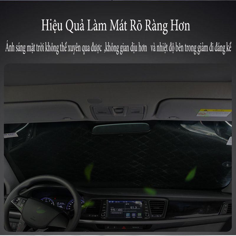 Bạt Che Nắng Kính Lái Ô Tô Tráng Nhôm Cách Nhiệt VERSION 3