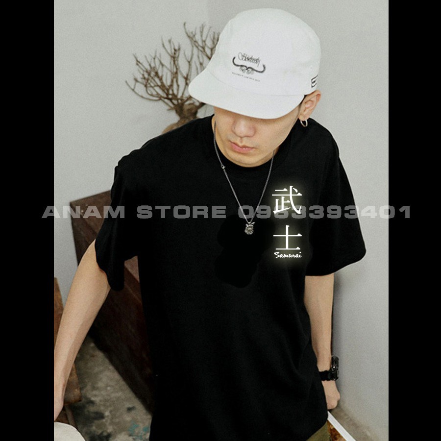 Áo thun phản quang tay lỡ Nam Nữ Samurai