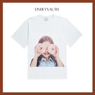 (HÀNG CHÍNH HÃNG) Áo thun Acmé de la vie - ADLV BABY FACE SHORT SLEEVE WHITE T-SHIRT BLACK DONUT 3 LinhLyxAuth