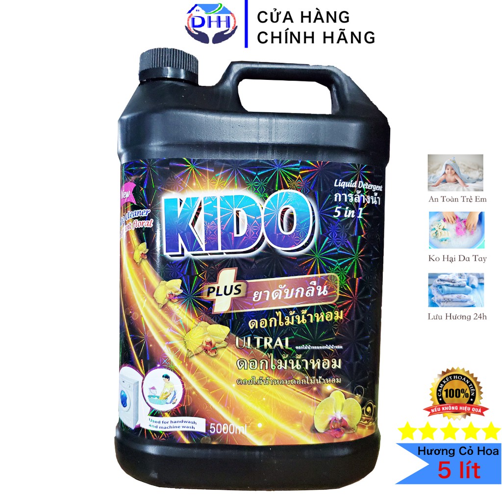 Nước Giặt Xả Công Nghệ Thái KiDo Hương Thơm Nhẹ Nhàng