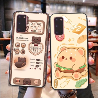 ốp lưng điện thoại Samsung S20 Fe in hình gấu humberger chi bi vô cùng đáng yêu