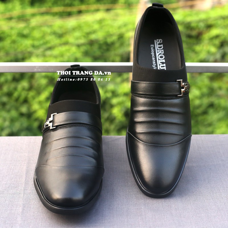[XẢ HÀNG GIÁ SỐC] Giày tây da thật MENLI GLSP99 đế tăng chiều cao 6,5cm (Tặng đón giày siêu bền) | WebRaoVat - webraovat.net.vn