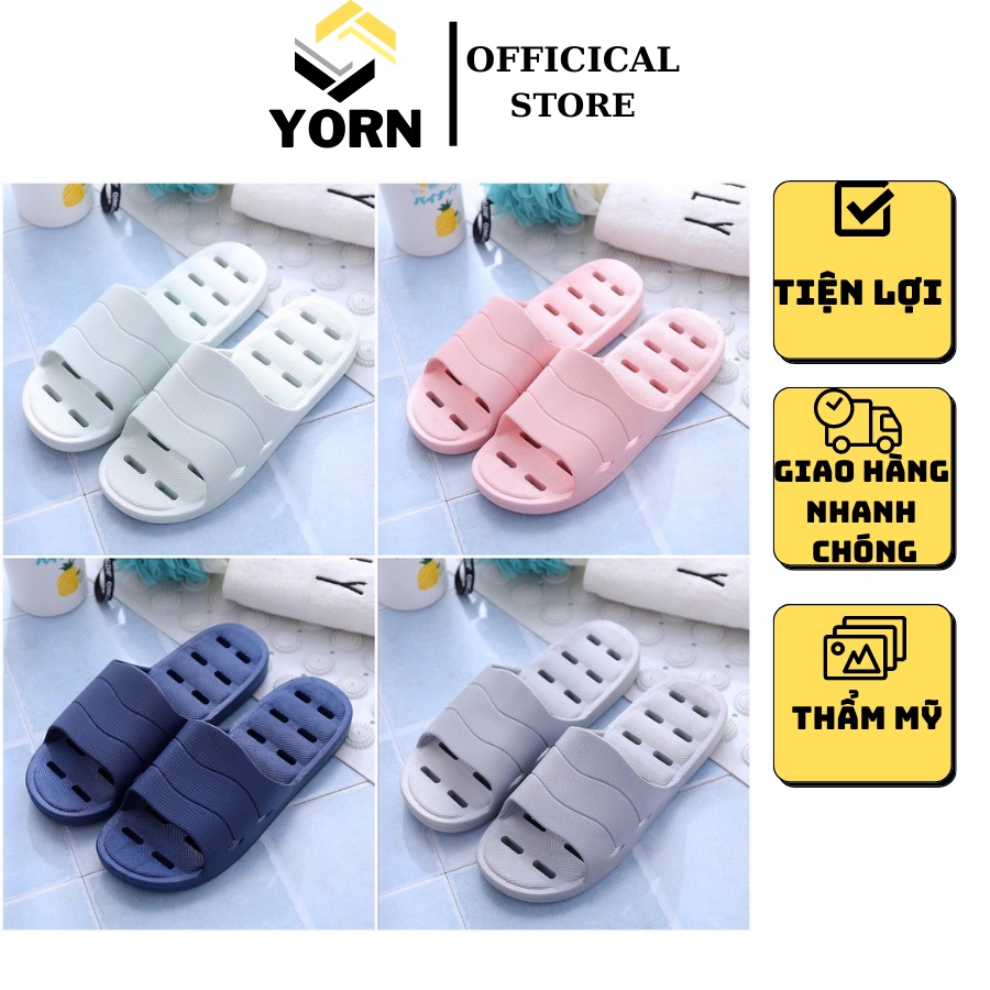 Dép đi nhà tắm basic có lỗ thoáng khí, chống trơn trượt cực tốt, phù hợp cả nam và nữ