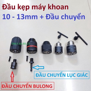 Đầu chuyển bulong sang đầu kẹp mũi khoan khóa tay Đầu 10mm - ĐẦU 13mm đầu chuyển vít