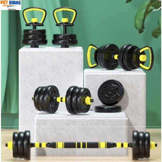 Bộ Tạ Tay 30kg Kết Hợp Tạ Đẩy tháo lắp Đa Năng Hot 2023