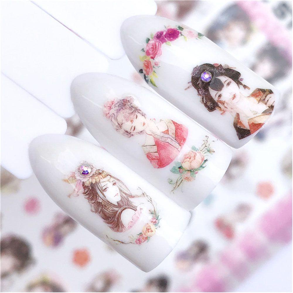 Miếng Dán Trang Trí Móng Tay Hình Hoa Cúc Xinh Xắn