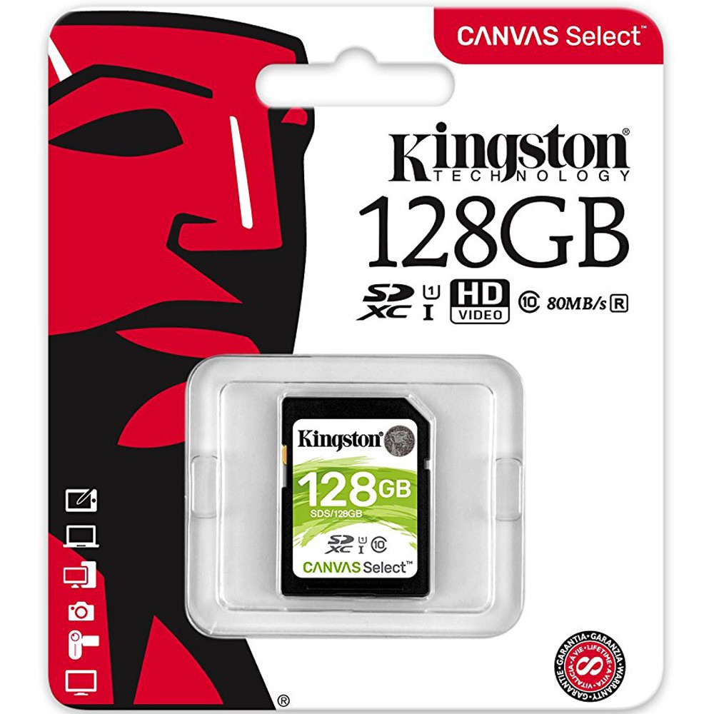 Thẻ nhớ SDXC Kingston Canvas Select 128GB Class 10 U1 | WebRaoVat - webraovat.net.vn