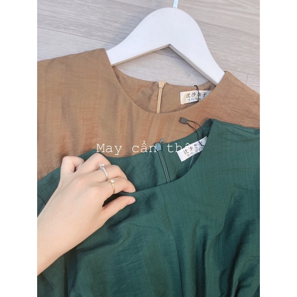 Váy xoắn eo xẻ tà
