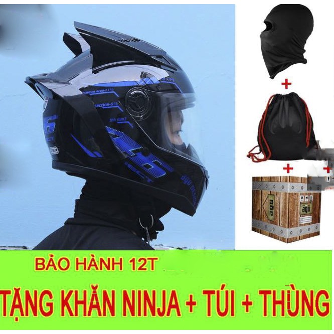 Đuôi Gió Fullface Gắn Nón Bảo Hiểm Tặng Kèm Keo Dán