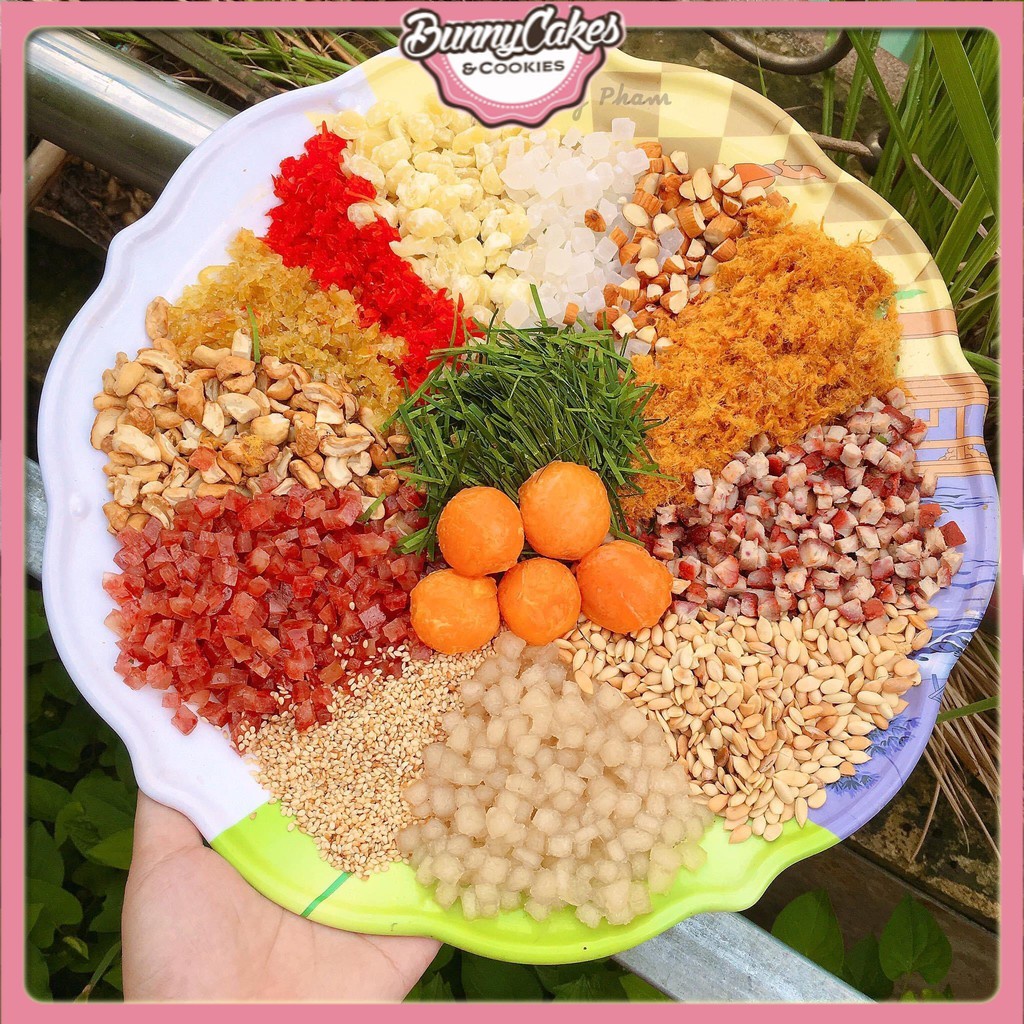 Nguyên liệu nhân bánh trung thu thập cẩm