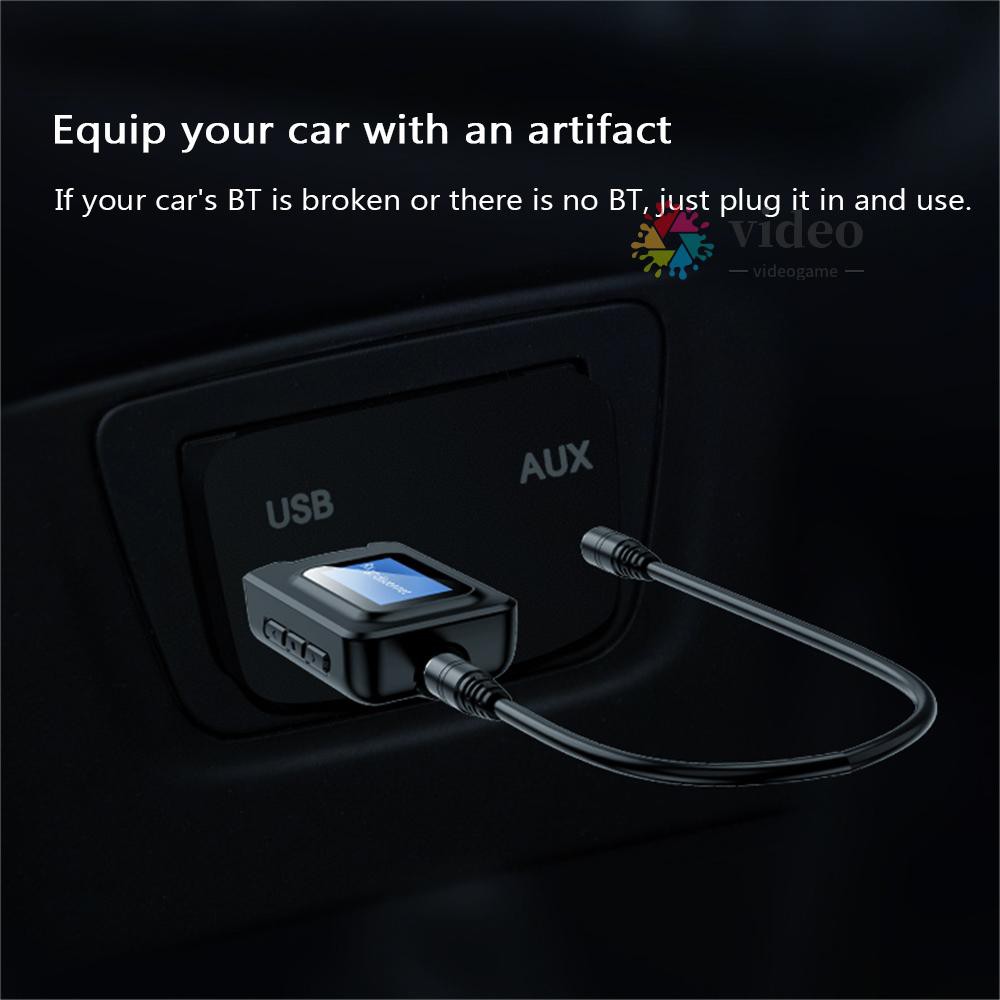 Bộ Thu Phát Âm Thanh Bluetooth 5.0 3.5mm Aux Jack 2 Trong 1 Cho Tv / Pc