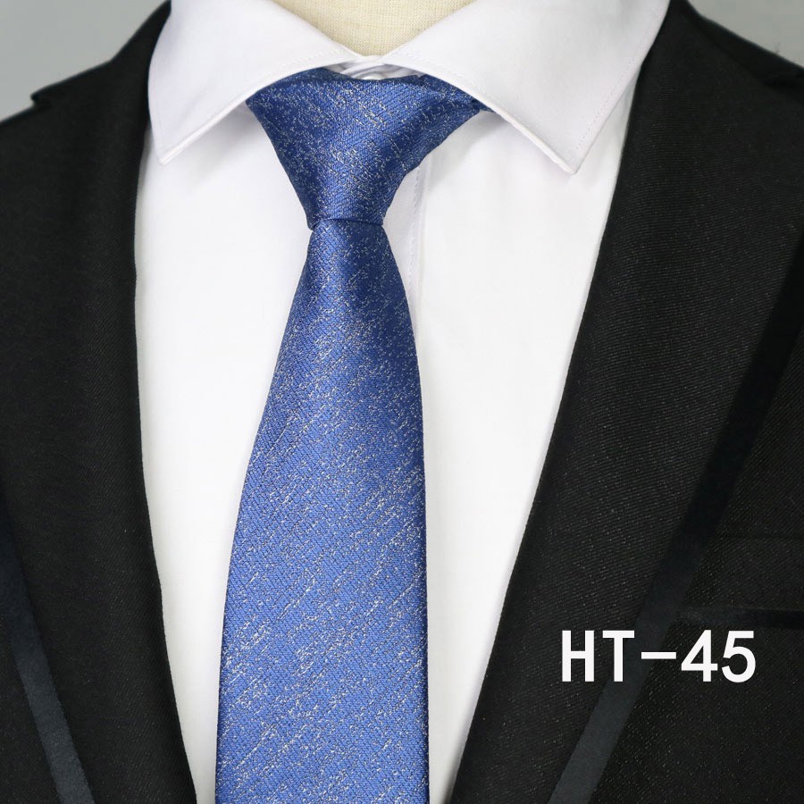 Cà Vạt Lụa JACQUARD 7CM Họa Tiết Sọc Thời Trang Cho Nam