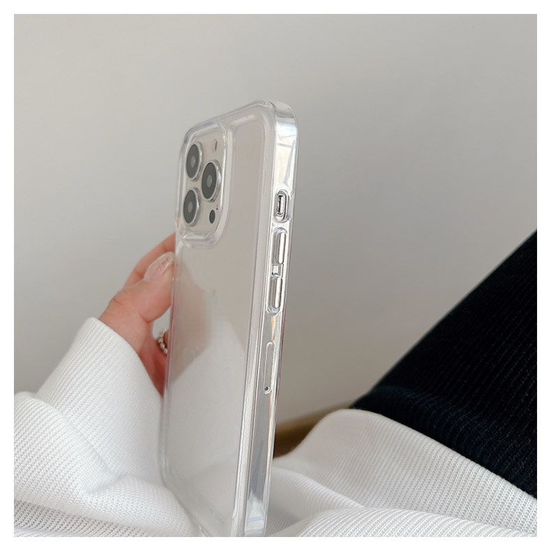 Ốp Điện Thoại PC Cứng Trong Suốt In Hình Gấu Kèm Giá Đỡ Cho iphone 13 12 11 Xs / X XR 7P / 8P 13Promax 12Promax 11promax Đen