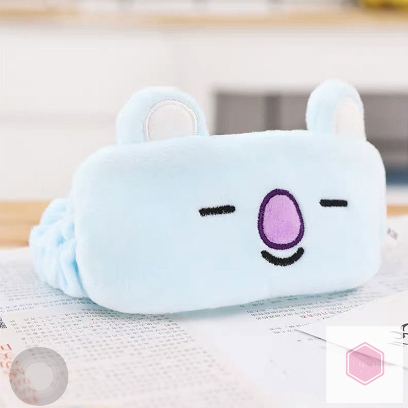 Bts Bt21 Băng Đô Rửa Mặt / Trang Điểm Co Giãn Họa Tiết Bt21 Một Kích Thước Cho Nam Và Nữ