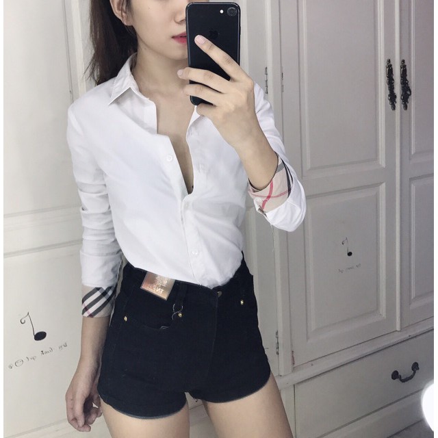 [Size 32~36] Quần Short Jean Xanh Đậm Trơn Bigsize - Lưng Cao - Co Giãn Mạnh