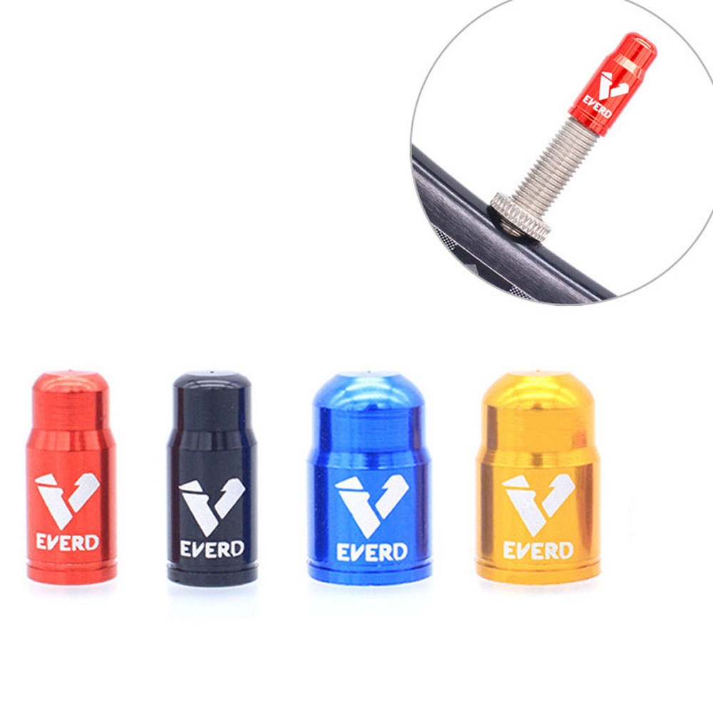 Nắp van bánh xe đạp bằng nhôm siêu nhẹ chống bụi nhiều màu tiện dụng