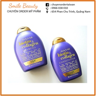 Cặp gội xả Biotin Collagen 385ml (TÍM)