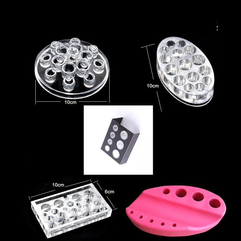 Đế đựng chum mực phun xăm Silicon Meka Sắt đủ kiểu dáng, Để máy xăm