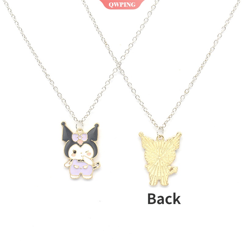 Sanrios Vòng cổ Chuỗi Hạt Mặt Kuromi Kawaii Dễ Thương Làm Quà Tặng Bạn Bè