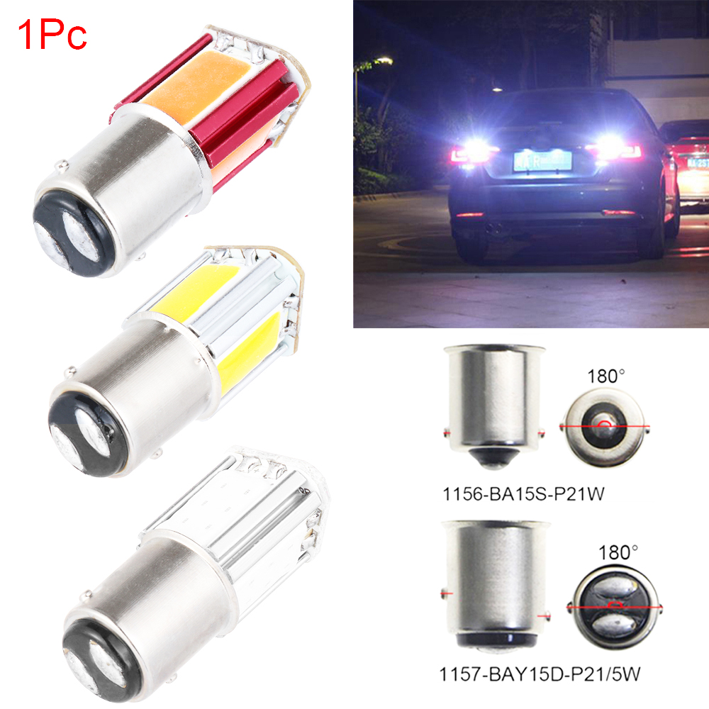 Bóng đèn led phanh xe hơi tự động 1156 Ba15S Cob Dc12V 1157 Bay15D